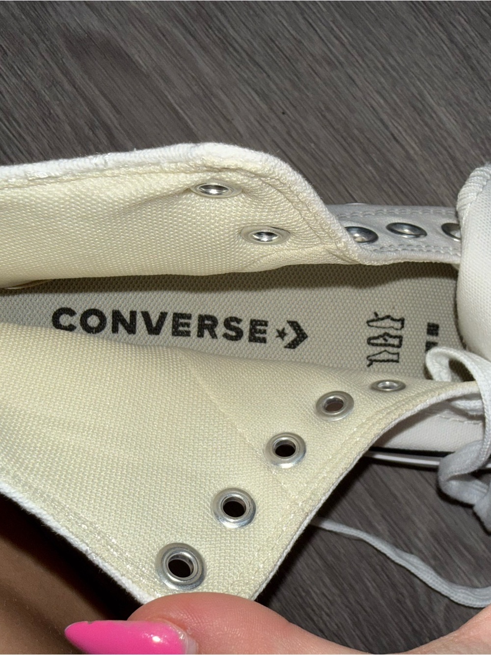 Converse White Platform Chuck Taylor High Top Sneakers - Picture 5 of 6